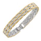 Sabona of London Damen Magnetarmband Regal Duett aus Edelstahl im bicolor Design Detailansicht