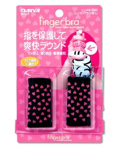 Dayia Finger Bra in schwarz und pink stabilisiert wie ein Tape und ist ein tolles Geschenk für Golfer Detailansicht